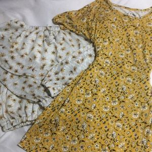 1 long sleeve and 1 dress